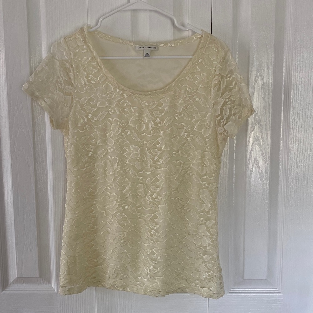 Banana Republic lace tee
